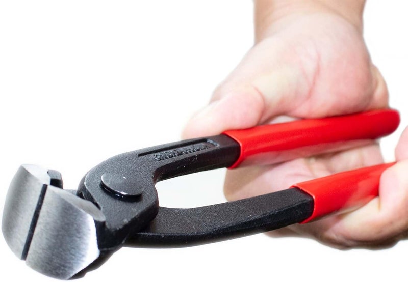 FlowField 10 Inch Ear Clamp, Nail Puller, End Cutting, Carpenter Pincer, PEX-B Clamp Pliers, High Leverage Chrome-Vanadium - Image 1